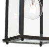 Doyle Outdoor Wall Light Black/Gold Glass IP44