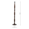 Hayward Floor Lamp Dark Wood Base Only