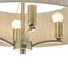 CRISTIN 4lt Pendant SB + Taupe