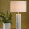 Erebus Table Lamp Marble Effect With Shade