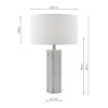 Erebus Table Lamp Marble Effect With Shade