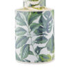 Filip Table Lamp Green Leaf Print With Shade