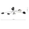 Krug 6lt Semi Flush Black & Polished Chrome