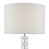 Mina Table Lamp Polished Chrome & Crystal With Shade