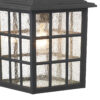 Norfolk Outdoor Wall Light Black Glass IP43