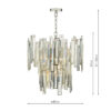 Odile 6 Light Pendant Champagne Crystal Polished Nickel Frame