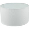 Pyramid White Linen Drum Shade 35cm