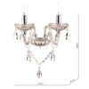 Raphael Double Wall Bracket Champagne Crystal