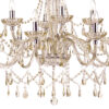 Raphael 12 Light Chandelier Champagne Crystal