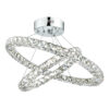 Roma 2 Tier Pendant Polished Chrome Crystal LED