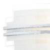 Sector Small Wall Light Frosted Glass Polished Chrome LED