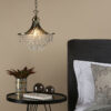 Suri 1 Light Pendant Antique Brass Faceted Glass