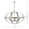 Symbol 6lt Pendant Satin Chrome