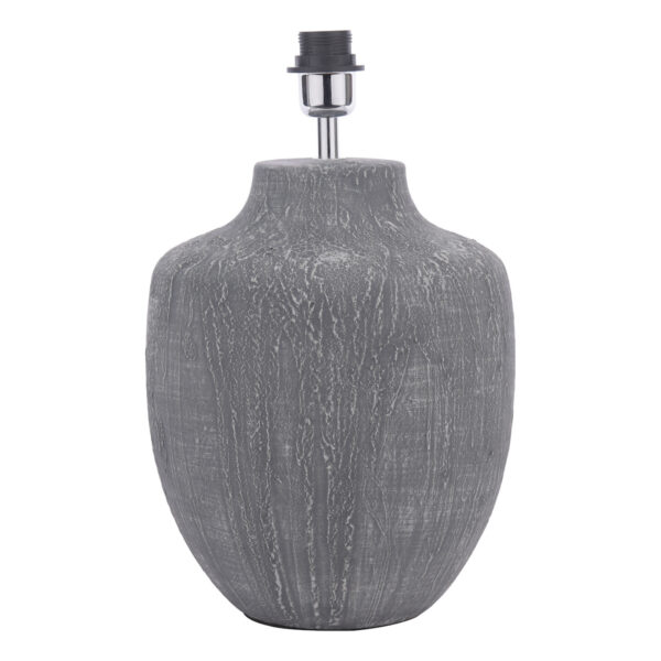 Udine Table Lamp Textured Grey Base Only