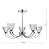 Vito 5 Light Semi Flush Polished Chrome