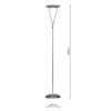 Opus Floor Lamp Satin Chrome