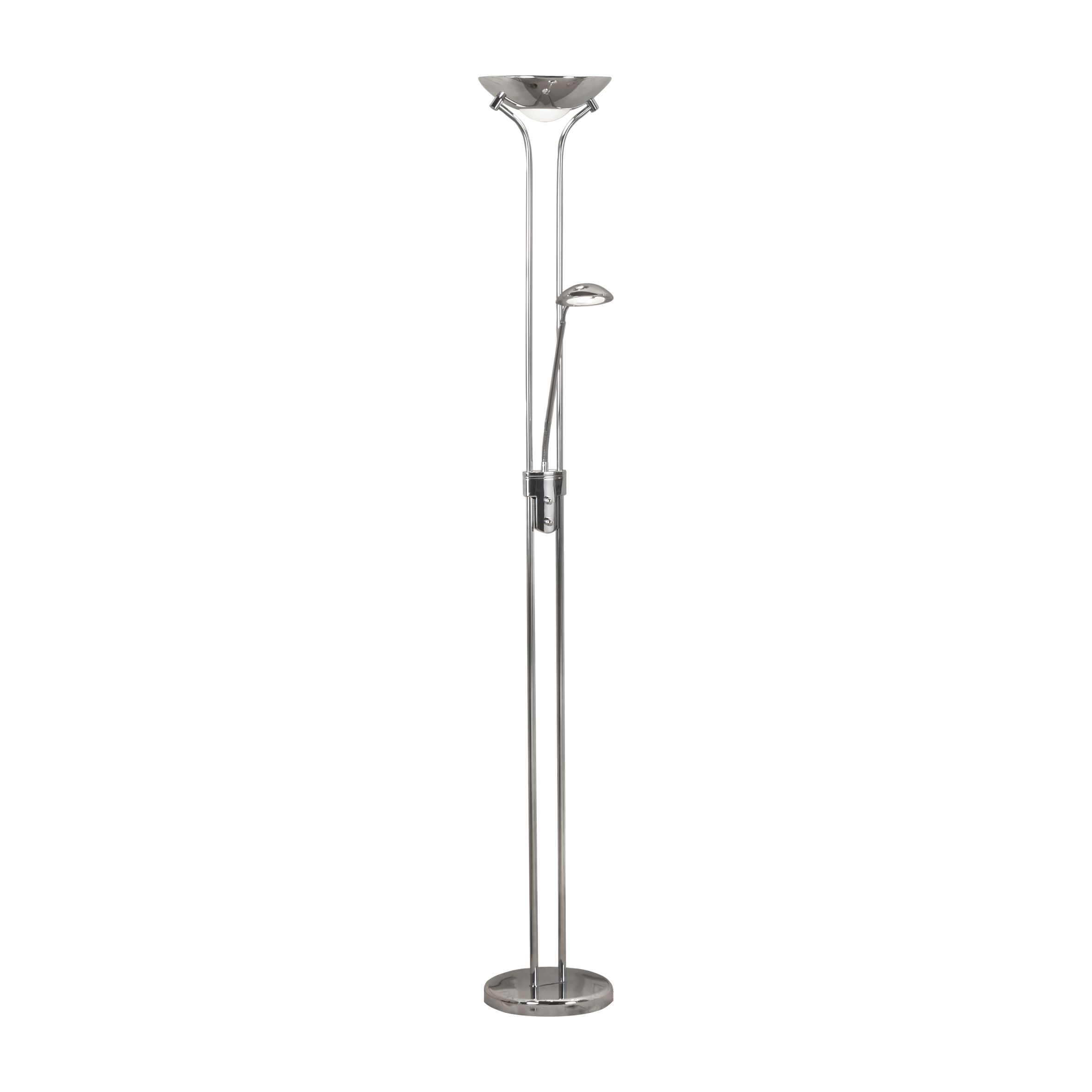 5430 Mother & Child LED Floor Lamp Chrome - Abbeygate Lighting