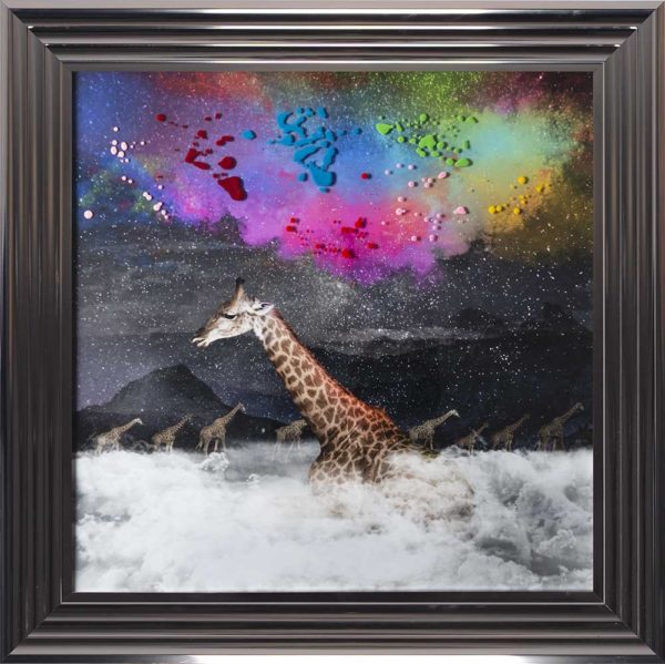 Giraffe Dreams Framed Wall Art