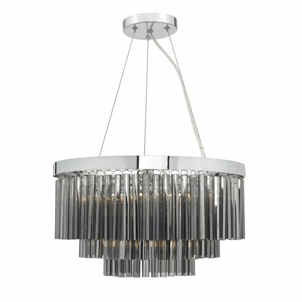 GIO0510 Giovana chrome 3 tier 5 light pendant