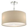 Ronda 3lt Pendant Ecru Faux Silk Shade 40cm