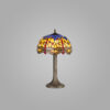 Firefly 1 Light Table Lamp with Black and Gold Base Orange/ Blue