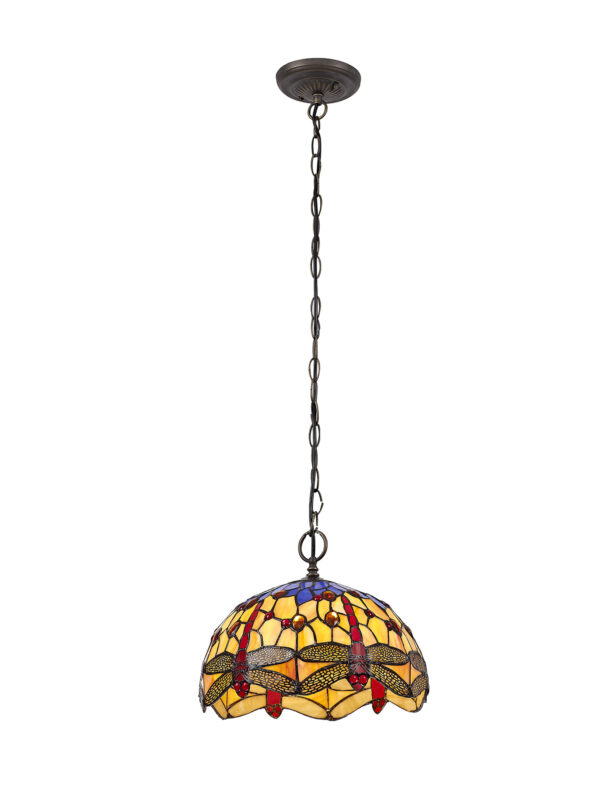 Firefly Single Downlighter Pendant Orange/Blue