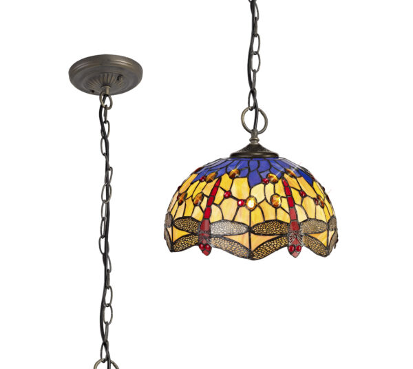 Firefly 3 Light Downlighter Pendant Blue/Orange