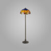 Firefly Floor Lamp with Stepped Base Orange/ Blue