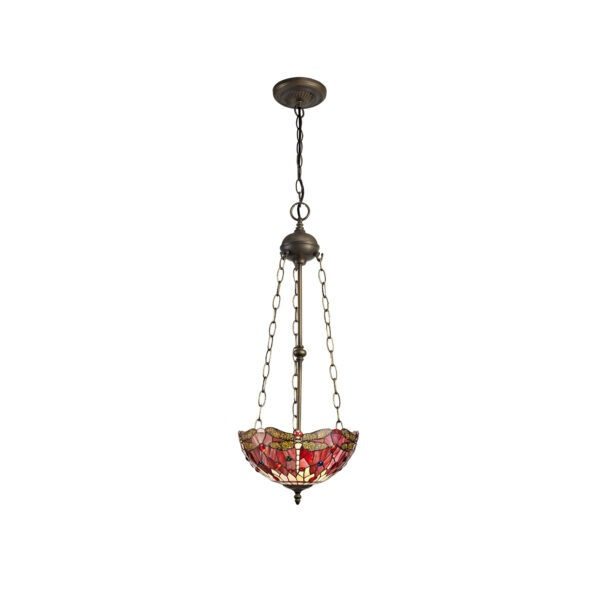 Firefly 3 Light Uplighter Pendant Red/Pink