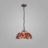 Firefly 3 Light Large Downlighter Pendant Red/Pink