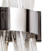 Usha Wall Light Polished Nickel and Clear Glass