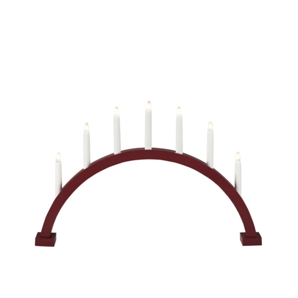 7 Bulb Arch Welcome Light Dark Red