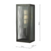 Keegan Outdoor Wall Light Rubbed Bronze IP44 Small