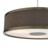 Alvaro 3 Light Pendant Brushed Brass With Blue Shade