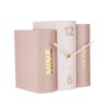 Table Clock Book Pink