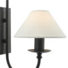 Sivan Plugged Wall Light Matt Black With Shade