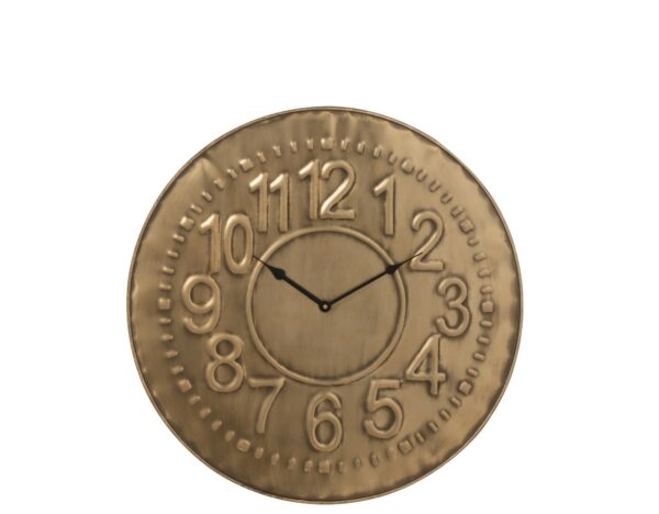 12188 Khaki Metal Clock