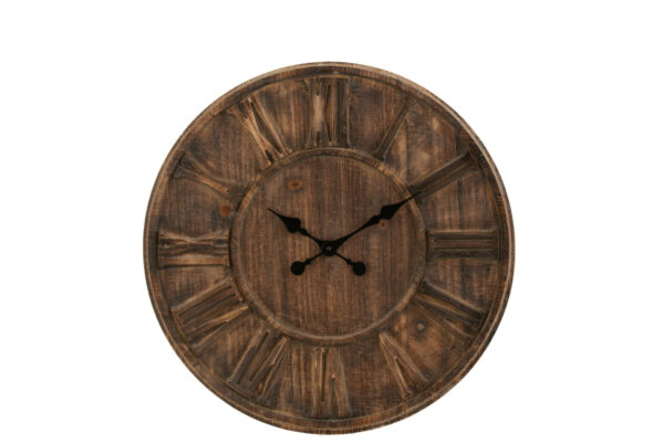 2912 Wooden Disc Clock