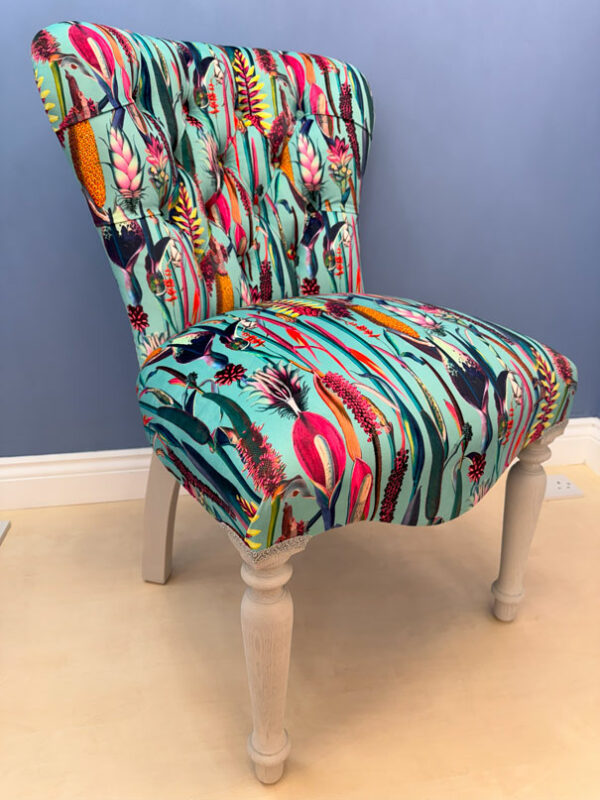 Duck Egg Botanical Chair