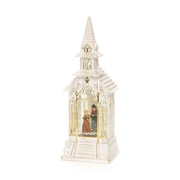 Dickens Church Water Lantern (Battery Operated)