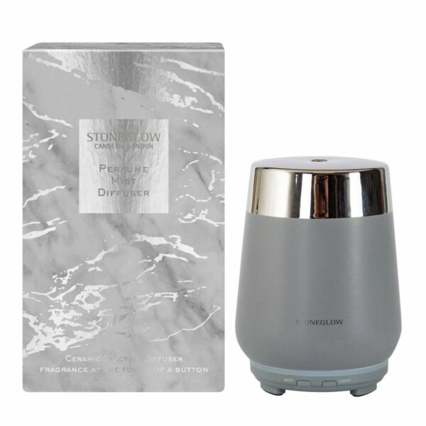 Luna - Perfume Mist Diffuser - Light Grey & Silver