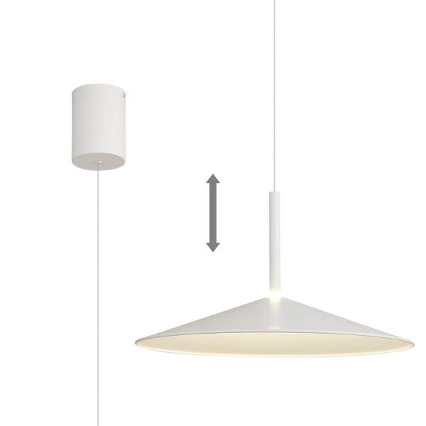 M7890 Calice 48cm Pendant - White