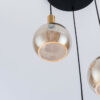 Nimbus 3 Light Cluster - Gold with smoke bulbs - close-up