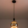 Nimbus Single Pendant - Black with Smoked bulb (1)