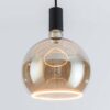 Nimbus Single Pendant - Black with Smoked bulb - close-up