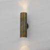 Ortega Outdoor 2 Light Wall Light Natural Brass IP65