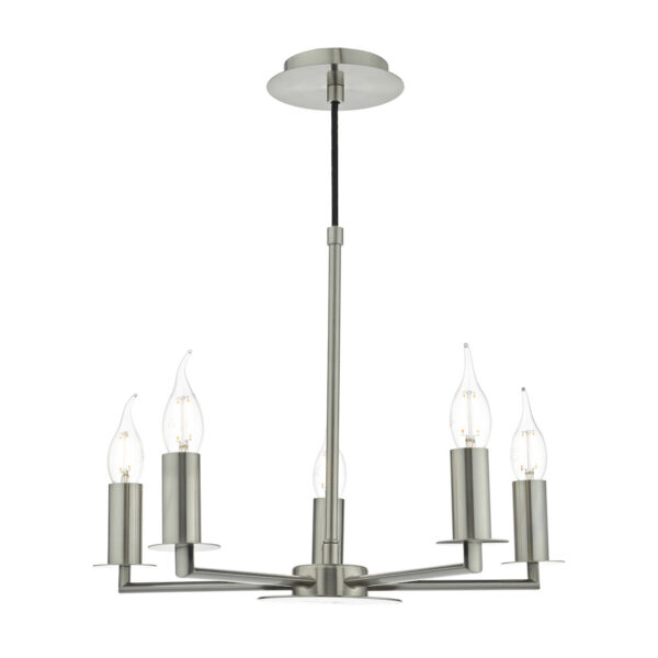 Tyler 5lt Pendant Satin Nickel Fitting Only