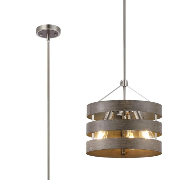 Madeline 3 Light Pendant/Semi-Flush