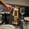 Table Lamp Rabbit LED Hiding Rabbit, glossy gold