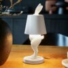 Table Lamp Rabbit LED Hiding Rabbit White